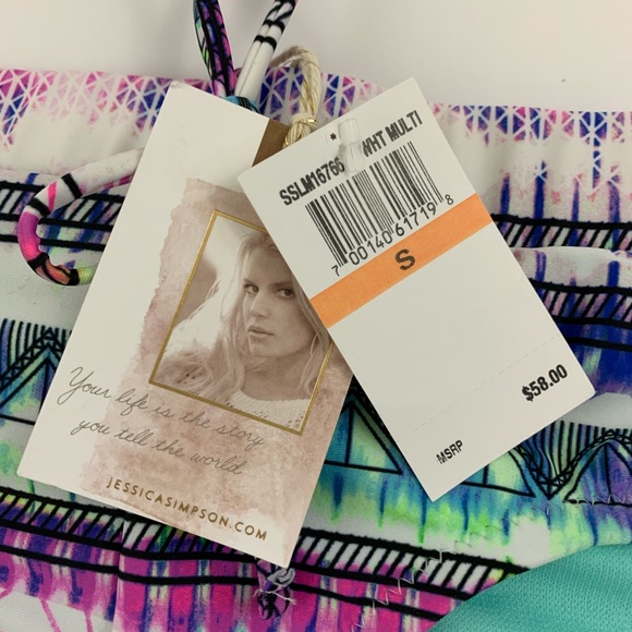 Jessica Simpson Limelight Tribal Bikini Bottom S16 - Picture 3 of 9